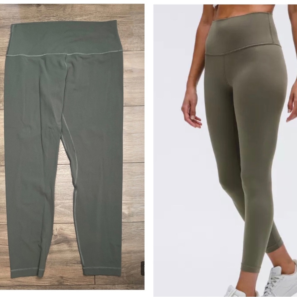 Women's Lululemon Green Leggings Align High-Rise Pant Size 12